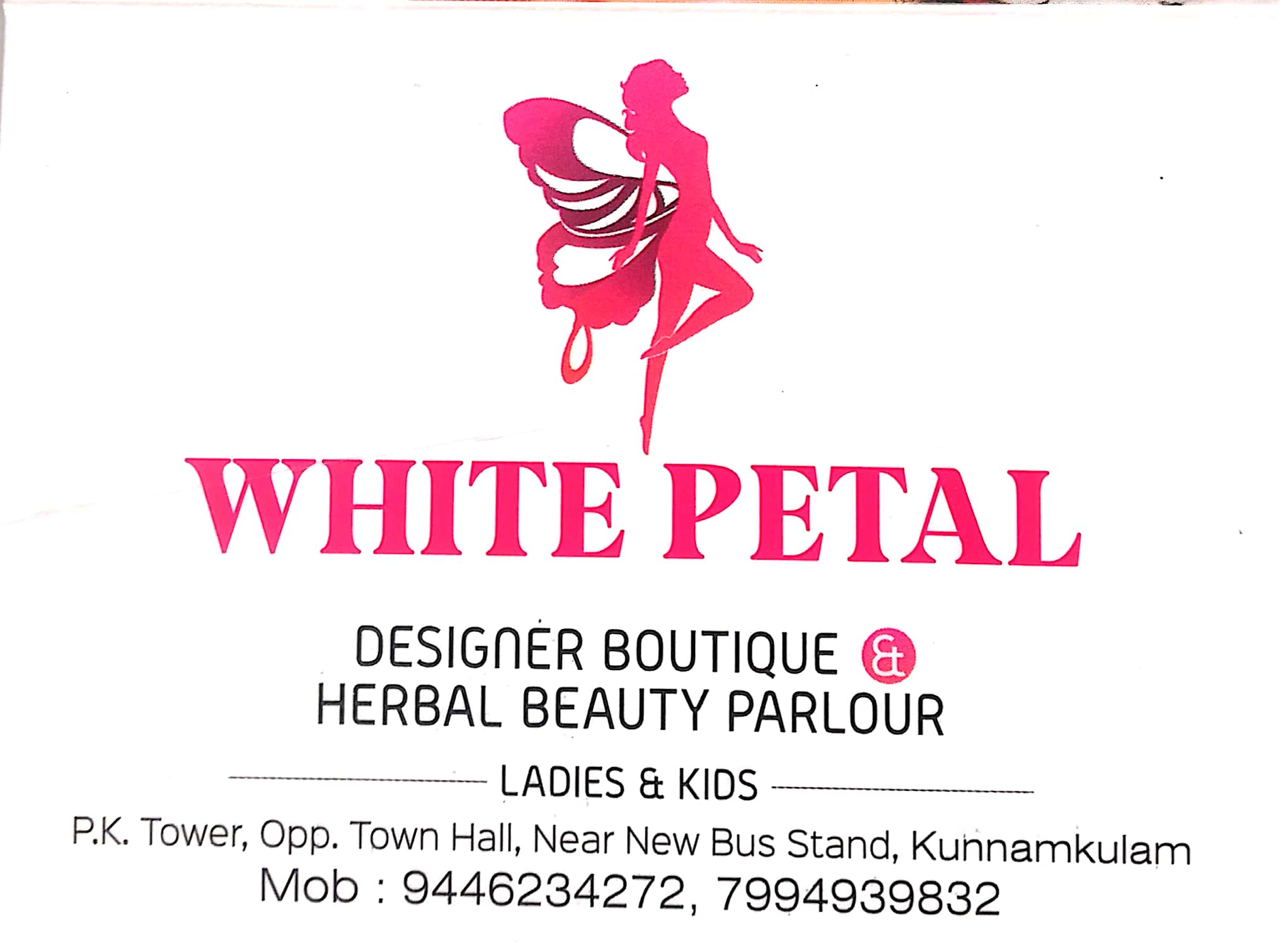 WHITE PETAL DESIGNER BOUTIQUE AND BEAUTY PARLOUR KUNNAMKULAM